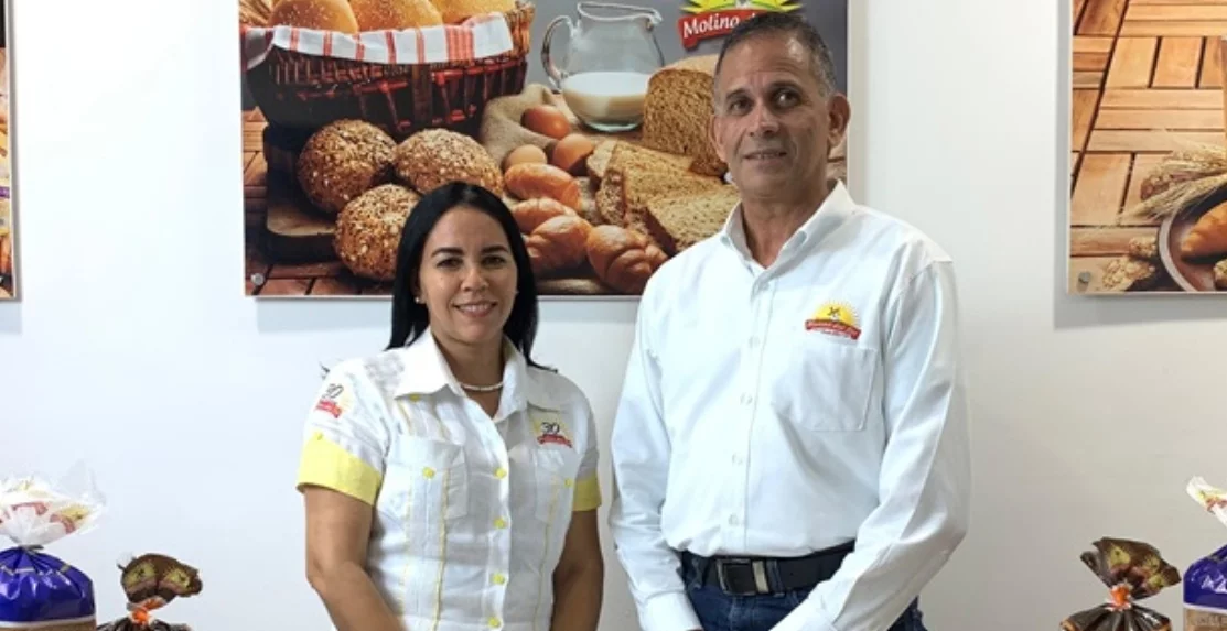 Vanessa Villavicencio y Aracil Martínez ejecutivos de Molino del Sol.