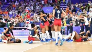 Las Reinas del Caribe ganan y pasan a los cuartos de final del voleibol en los Juegos Olímpicos