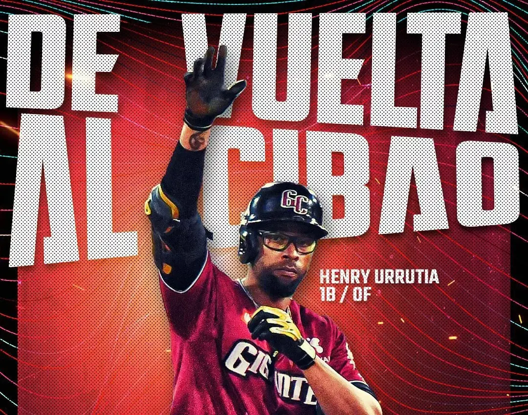 Gigantes del Cibao anuncian a Henry Urrutia como su primer importado