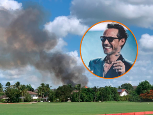 Reportan incendio en villa de Casa de Campo supuestamente de Marc Anthony