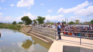 El Primer Ministro Garry Conille supervisa el canal del río Masacre