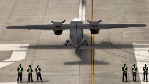 China completa su avión de transporte no tripulado más grande hasta la fecha