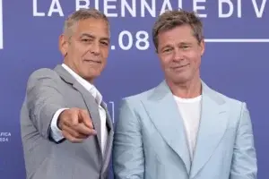 Brad Pitt y George Clooney revolucionan la noche en Venecia