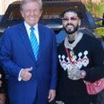 Anuel visita la casa de Donald Trump y le reitera su apoyo