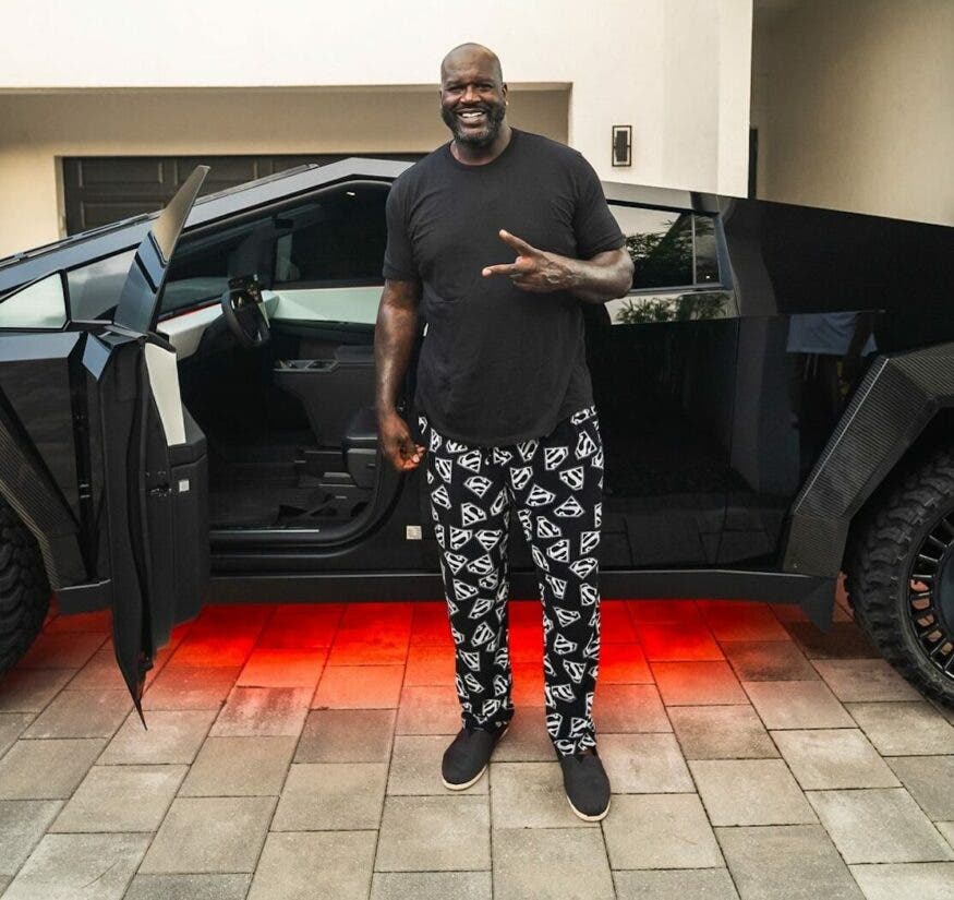 Shaquille O’Neal compró la “Bestia” de Tesla, la camioneta eléctrica más rápida del mundo que cuesta 100 mil dólares