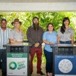 Entregan contenedores de basura y reciclaje en el Parque José A. Bermúdez