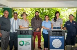 Entregan contenedores de basura y reciclaje en el Parque José A. Bermúdez