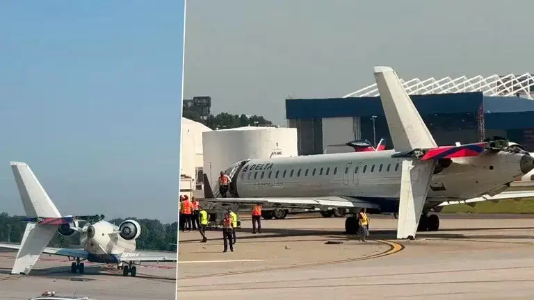 Chocan dos aviones en pista de aeropuerto de Atlanta