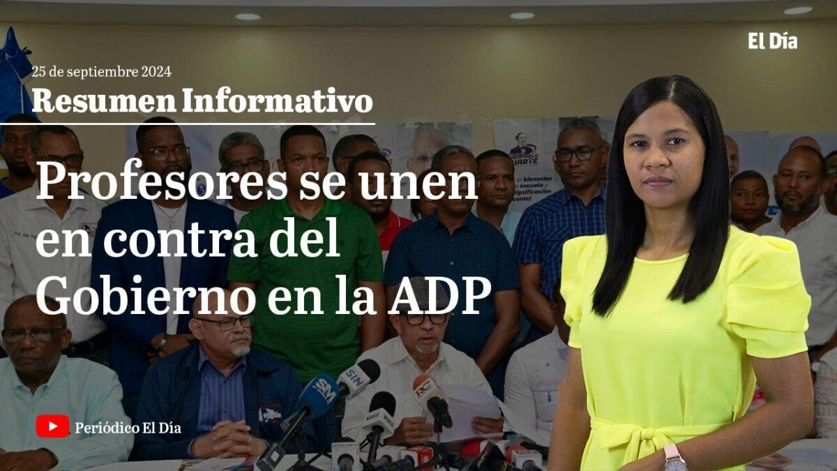 Profesores se unen en contra del Gobierno en la ADP