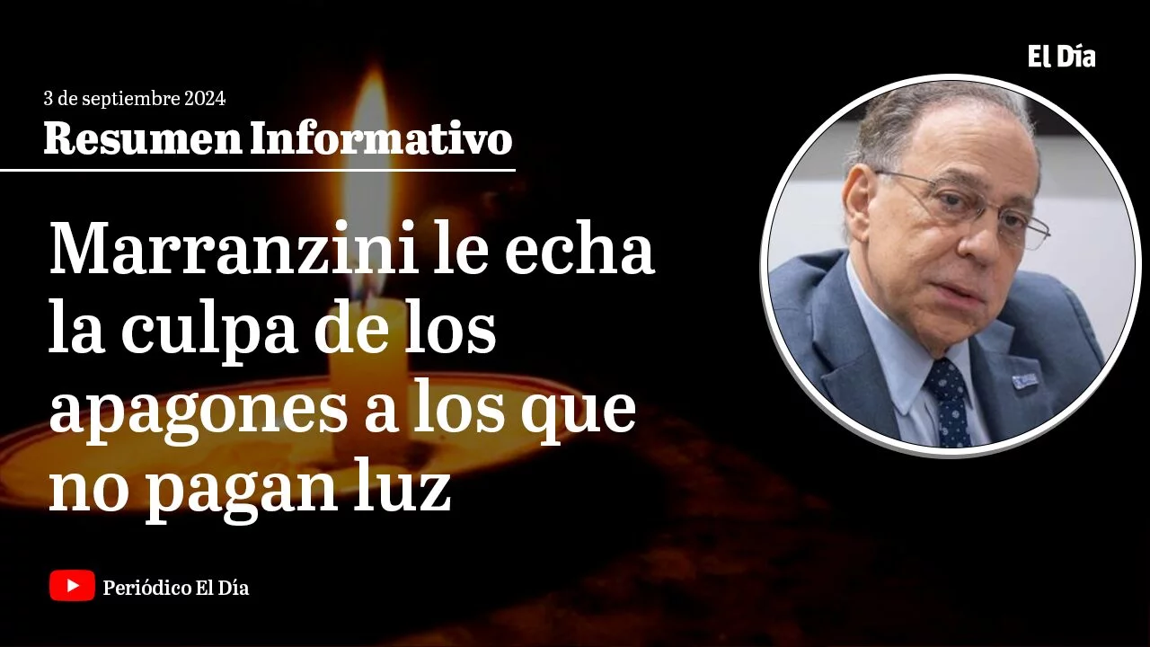 Marranzini le echa la culpa de los apagones a los que no pagan luz