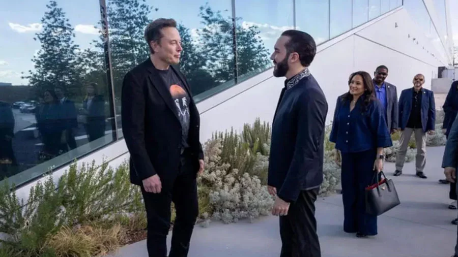 Bukele y Elon Musk comparten halagos tras encuentro en EEUU