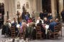 El papa desayuna con las personas sin hogar en la parroquia de San Gilles en Bélgica