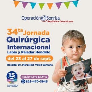 Fundación Operación Sonrisa anuncia jornada quirúrgica internacional