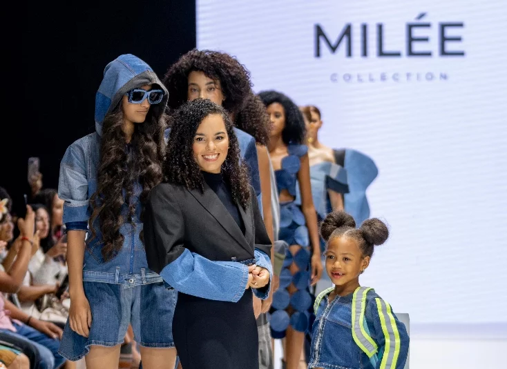 Mildred Veras durante la pasarela.