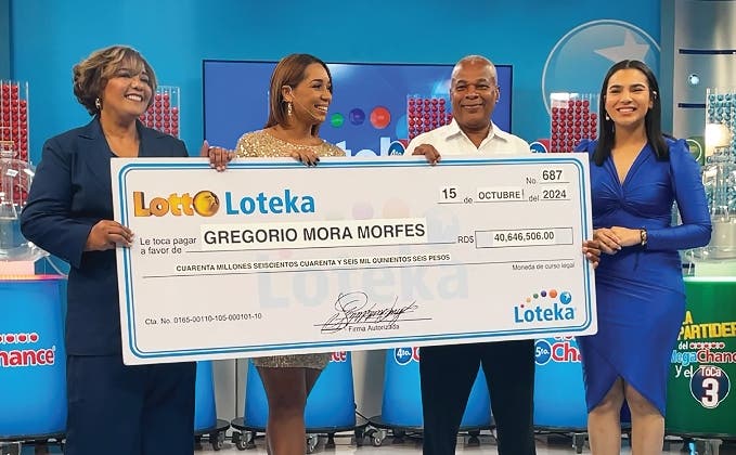 Encargado mantenimiento gana 40 millones en Loteka