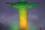 El Cristo Redentor de Río se ilumina de verde y amarillo por el cumpleaños de Pelé