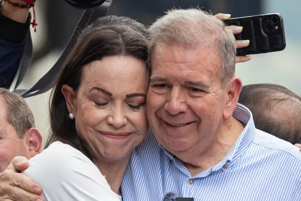 Edmundo González y María Corina Machado, premio Sájarov 2024. Fuente externa