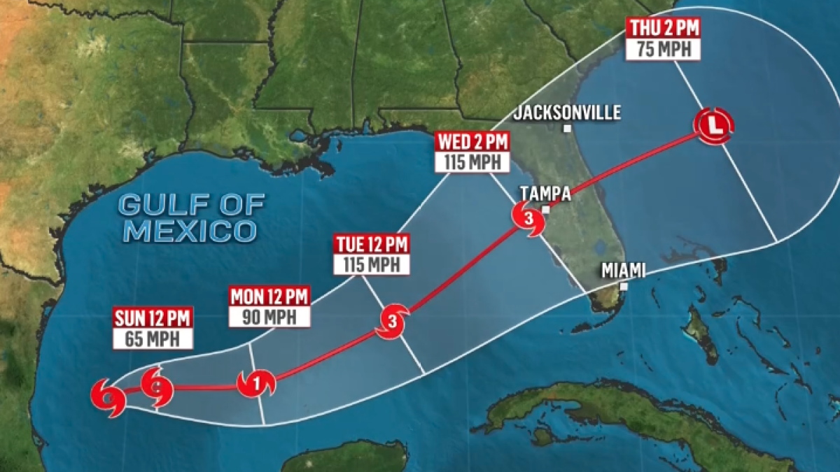 Florida declara emergencia en 35 condados por tormenta tropical Milton