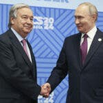 Putin se reúne con Guterres a puerta cerrada tras la cumbre de los BRICS