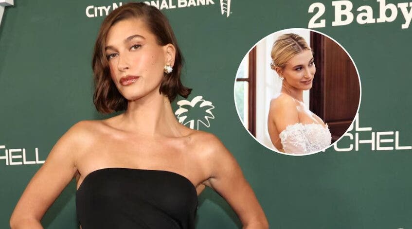 Hailey Bieber compartió fotos inéditas de su boda en su 5to aniversario con Justin Bieber