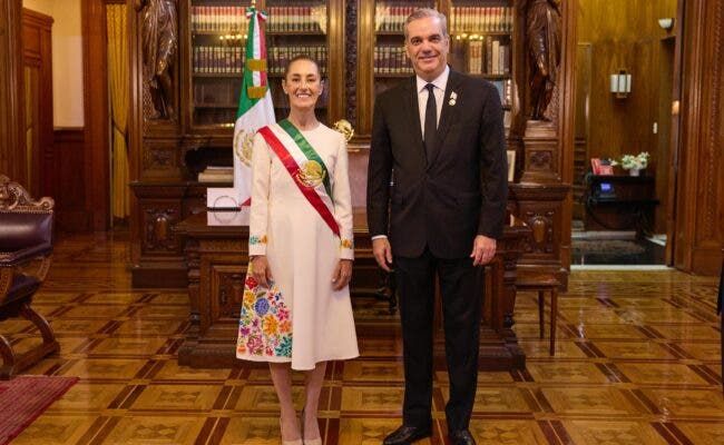 Abinader y la presidenta de México conversan sobre fortalecimiento de las relaciones entre ambos países