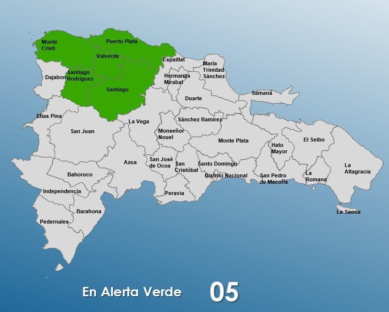 COE declara alerta verde para 5 provincias por tormenta tropical Óscar