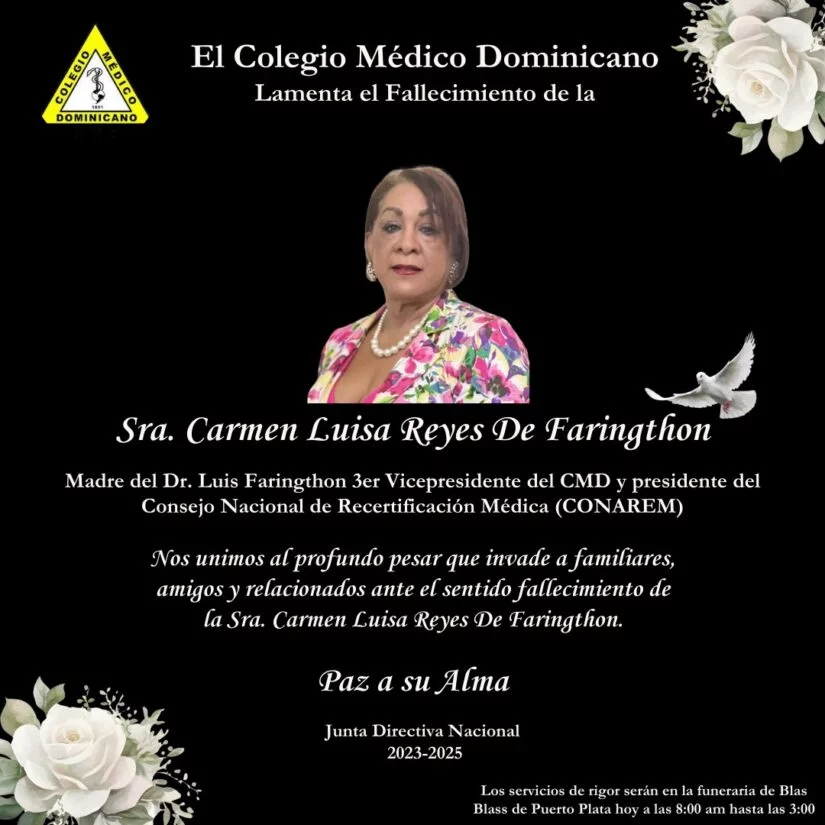 Fallece madre presidente Consejo Sociedades Especializadas CMD