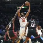 Towns anotó 44 puntos y los Knicks remontaron en la segunda mitad para derrotar al Heat