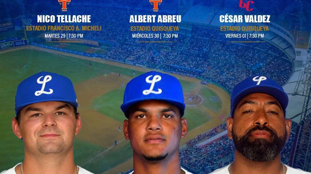 Licey anuncia rotación para próximos tres partidos