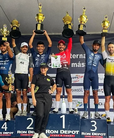 Ostos, Morel, Pacheco  y Ruiz ganadores en ciclismo triple