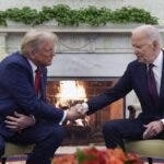 Trump destaca que “la política es dura” y agradece a Biden una transición pacífica