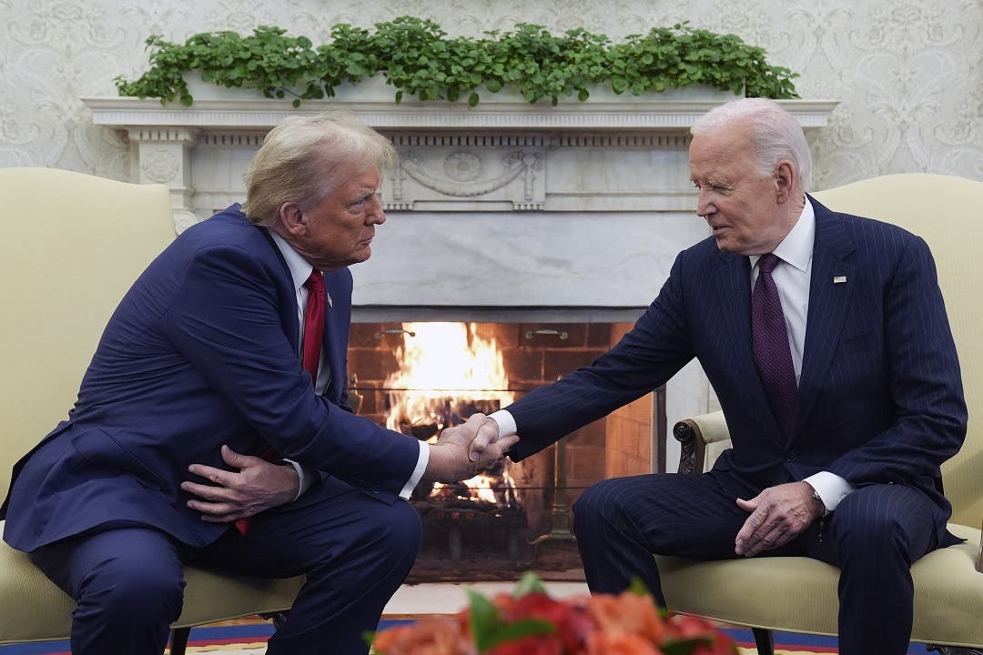 Trump destaca que “la política es dura” y agradece a Biden una transición pacífica