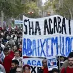 La masiva protesta en Barcelona para exigir que se respete el derecho a la vivienda