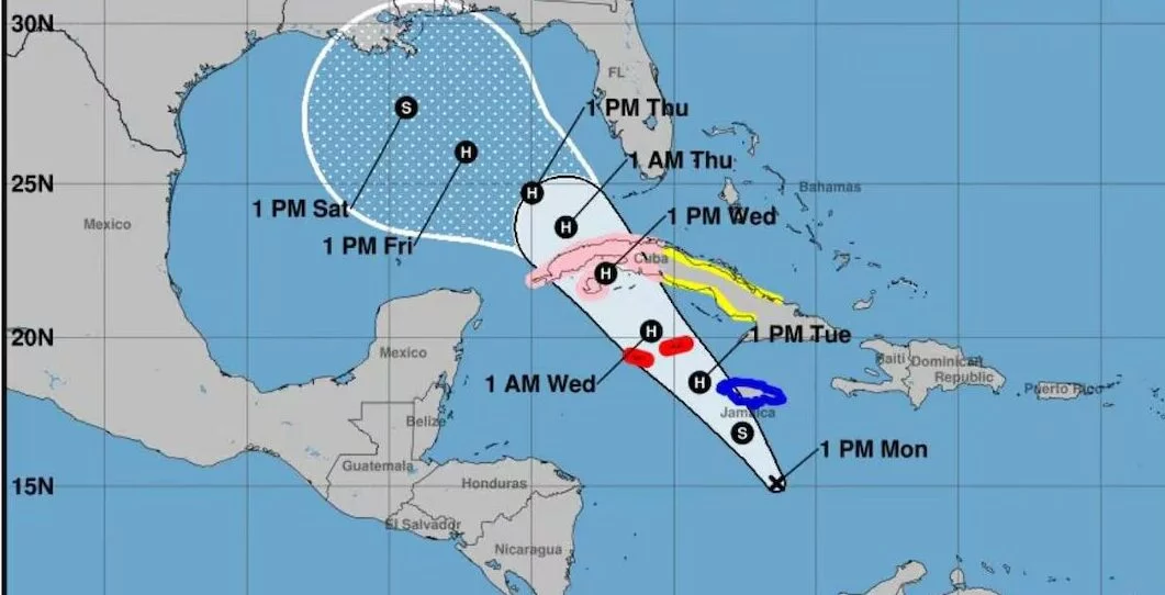 Jamaica y las Islas Caimán se preparan para el paso de la tormenta tropical Rafael