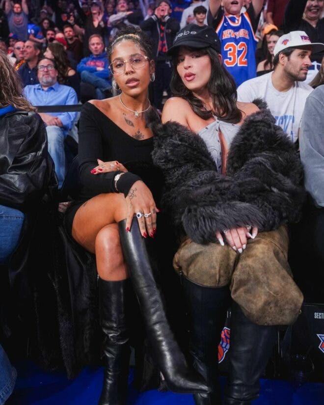 Tokischa y Nathy Peluso se juntan en el juego de los Knicks en el Madison