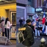 Dominicanos contrarrestan protesta de haitianos frente a consulado de Nueva York