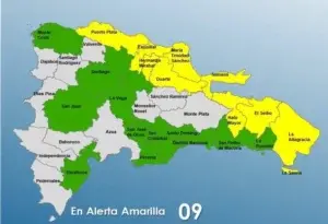 COE aumenta a 21 las provincias en alerta por lluvias