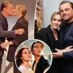 Leonardo DiCaprio y Kate Winslet se dieron un beso en su reunión tras 27 años de “Titanic”