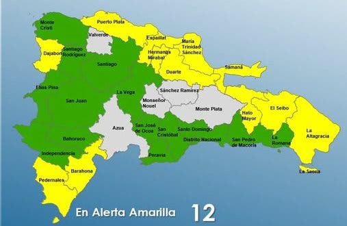 COE aumenta a 27 las provincias en alerta por lluvias