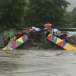 Tormenta tropical Sara empapa la costa norte de Honduras; advierten sobre inundaciones y deslaves