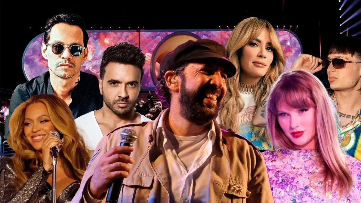 Nominados a Premios Grammy2025: Juan Luis Guerra, Shakira, Carín León, Young Miko, Bad Bunny, J Balvin y Feid