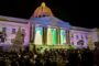 Primera dama da la bienvenida a la Navidad con encendido del árbol navideño en Palacio Nacional