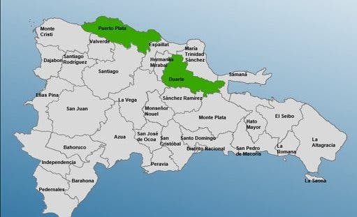 Dos provincias en alerta por lluvias