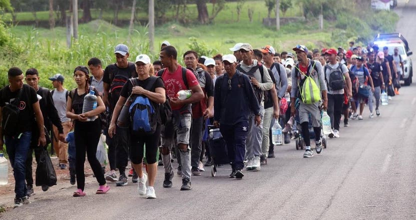 México no contiene caravanas ilegales