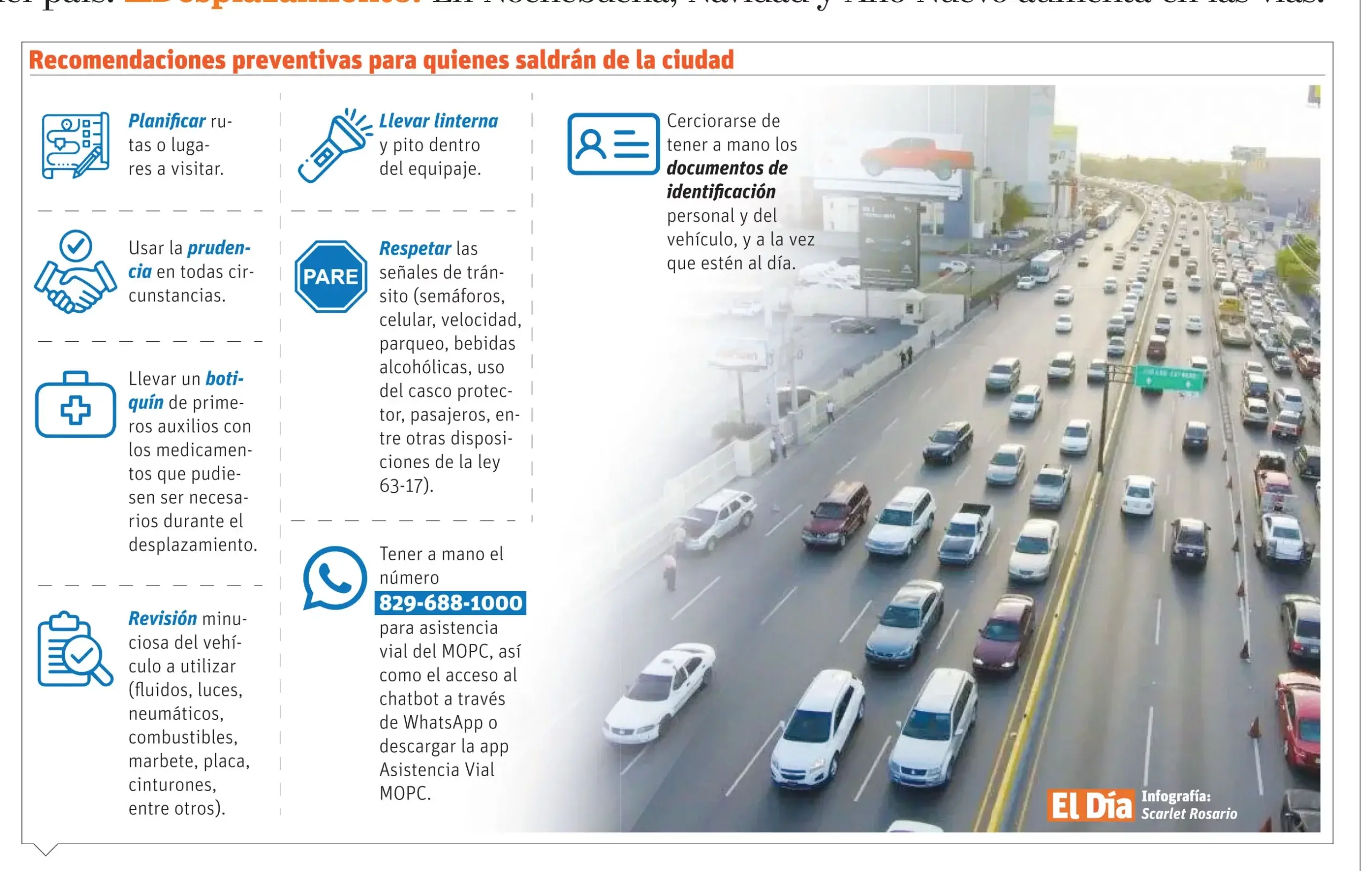 Éxodo decembrino: La seguridad y asistencia en las carreteras del país