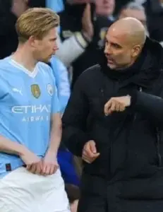 Pep Guardiola niega conflicto con Bruyne