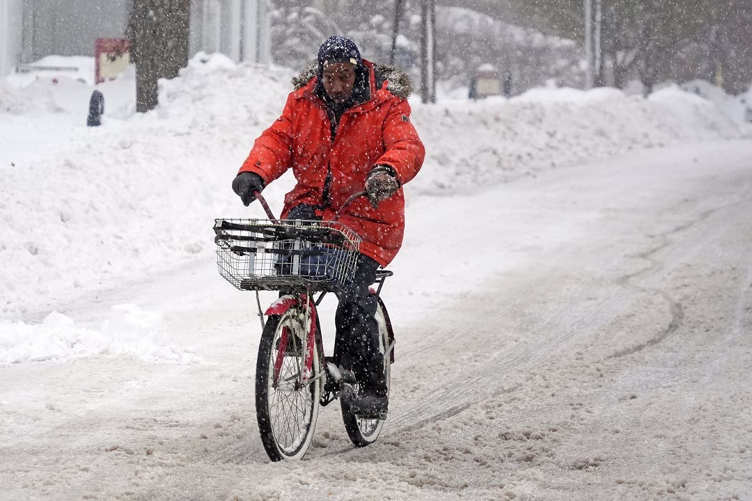 Imágenes de las bajas temperaturas y las tormentas de nieve en EEUU