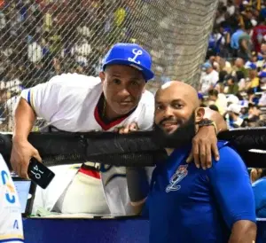 Emilio Bonifacio junto a Ronnie Belliard 