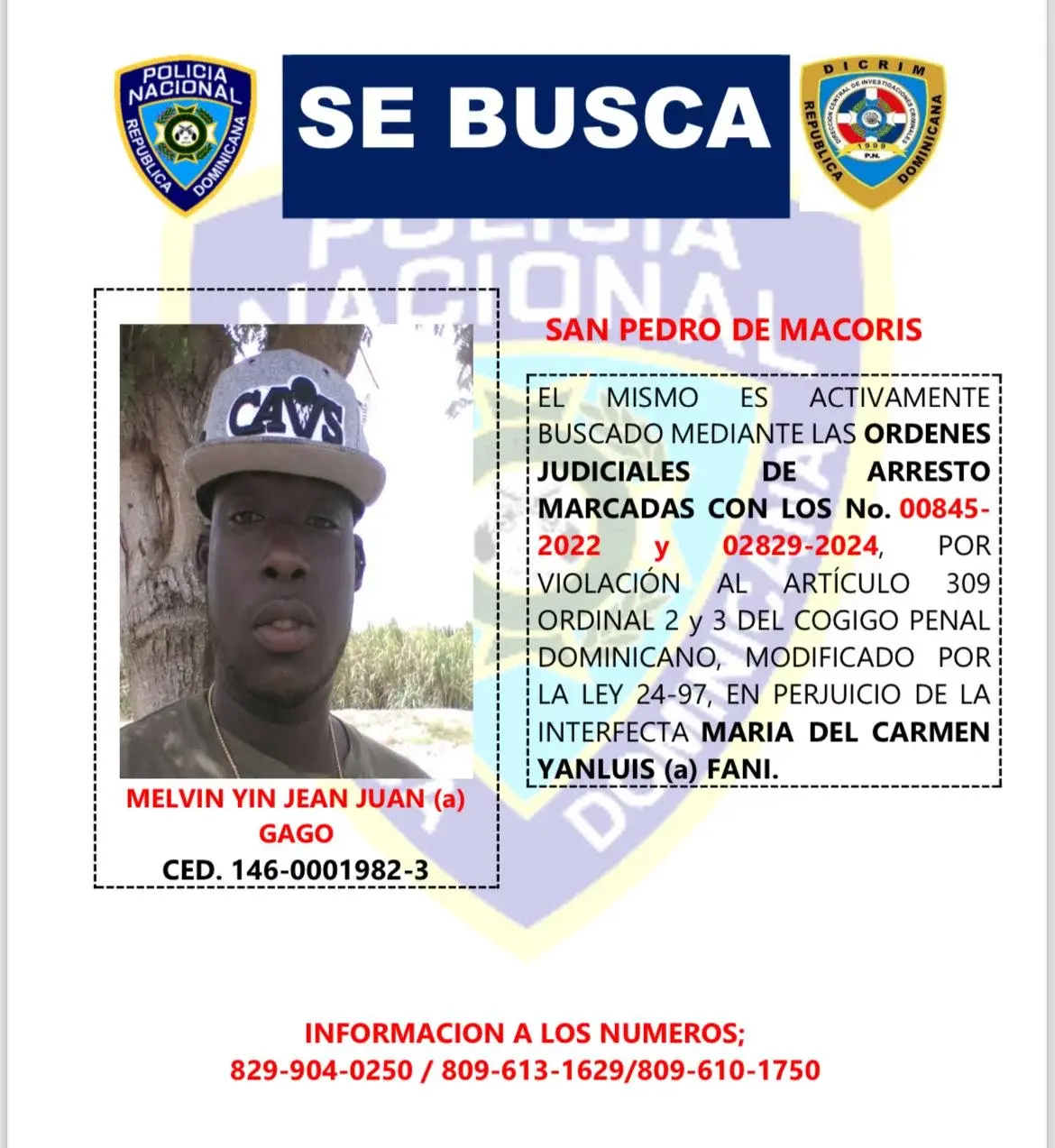 Policía busca a «Gago» por el asesinato de su expareja en San Pedro