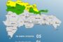 COE eleva 5 provincias a alerta amarilla y 6 a verde por sistema frontal